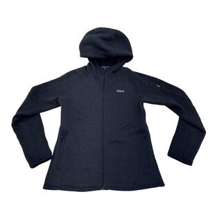 Patagonia Better Sweater Full Zip Fleece Jacket Navy Blue Small hood unisex